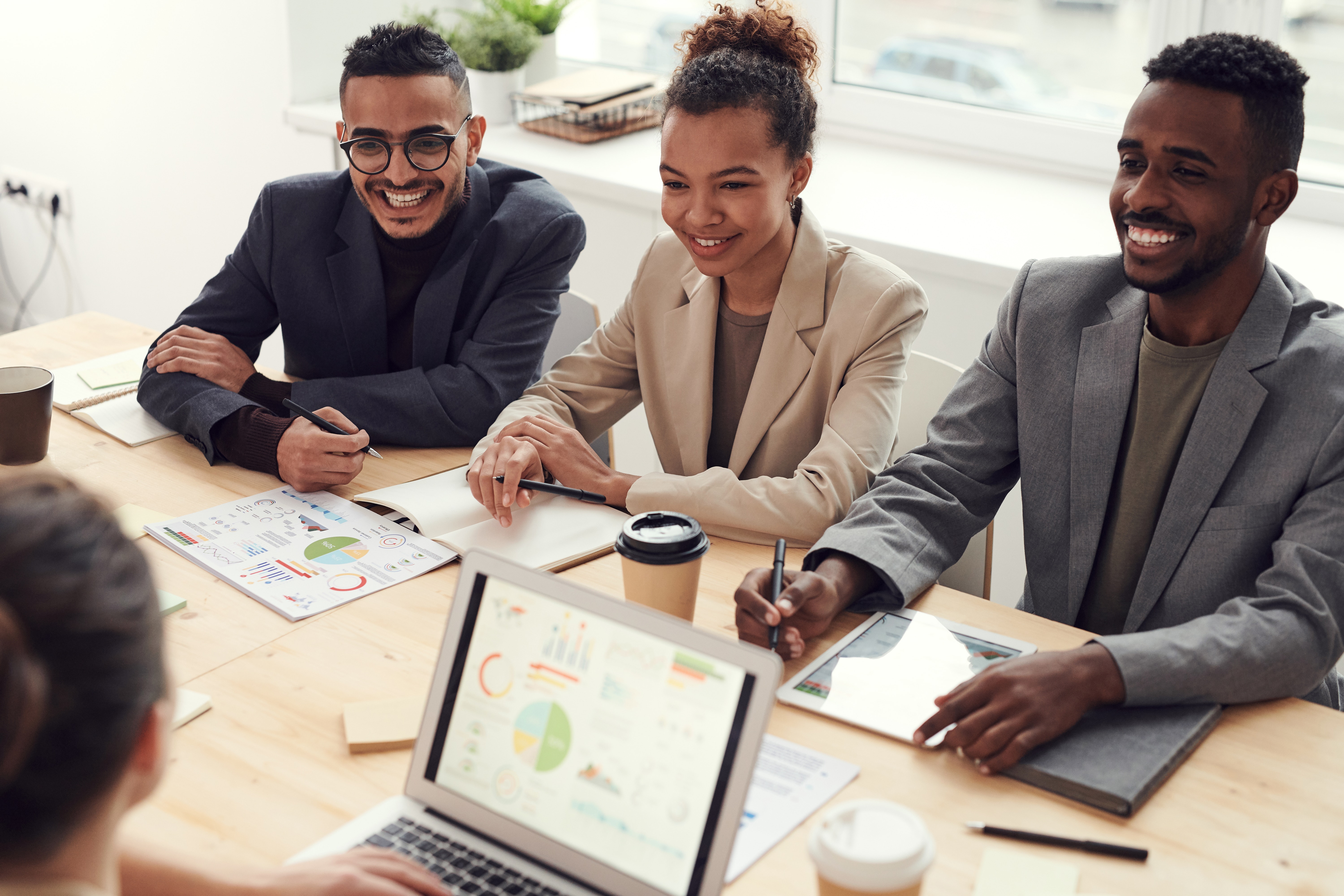 Photo by fauxels: https://www.pexels.com/photo/photo-of-three-people-smiling-while-having-a-meeting-3184338/